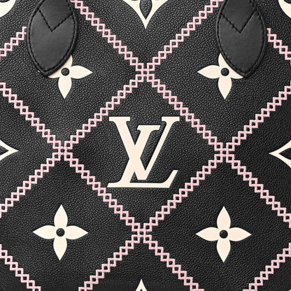 Louis Vuitton Empreinte Monogram Giant Broderies Neverfull MM Black 8 of 10