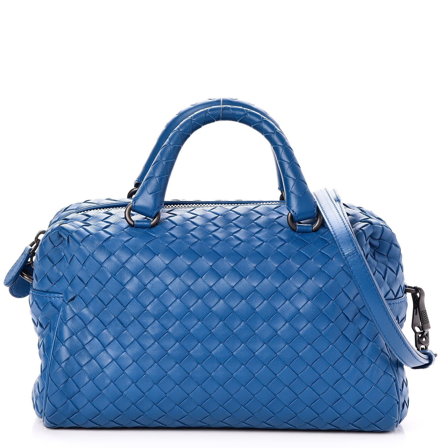 Bottega Veneta Nappa Intrecciato Mini Top Handle Bag Cobalt 1 of 8