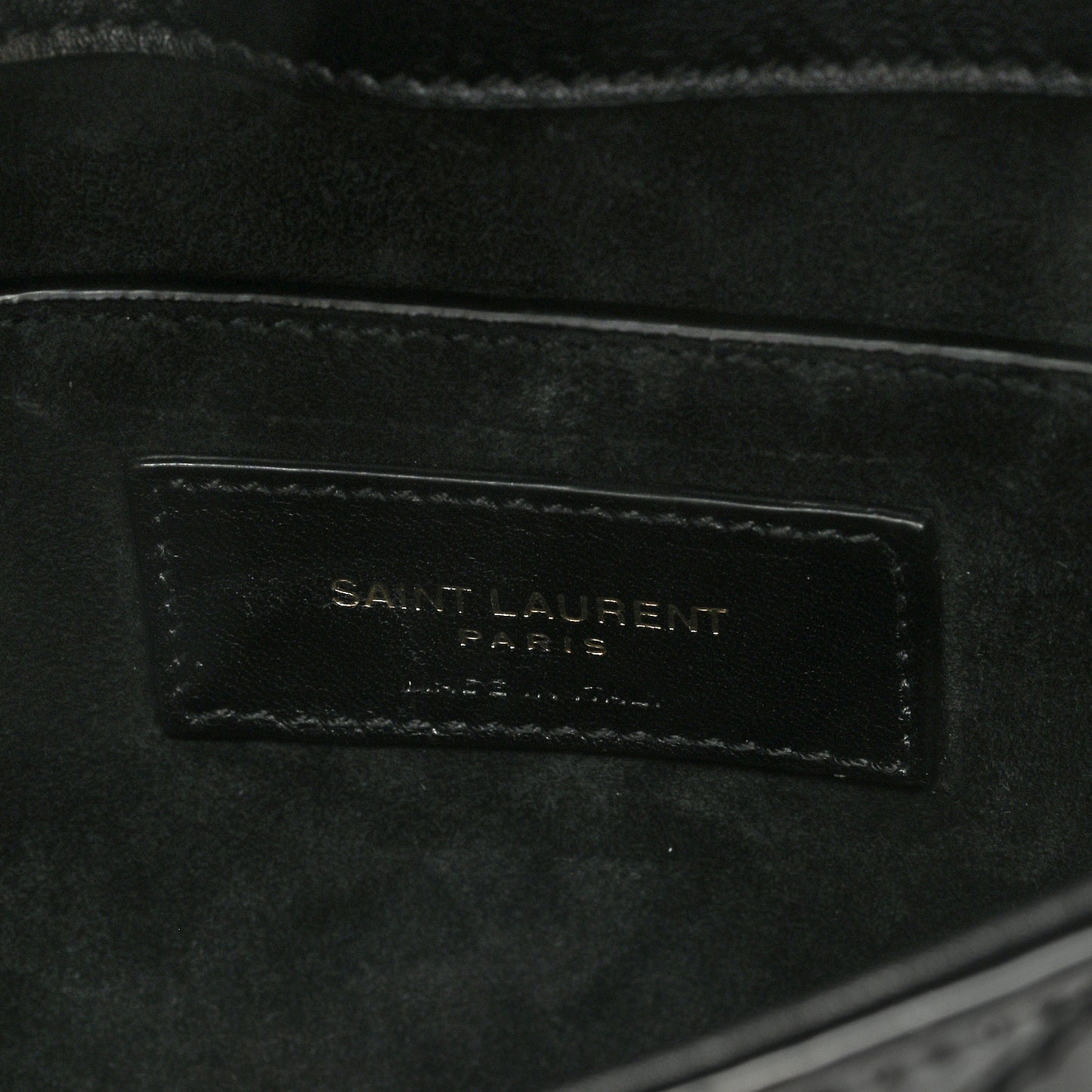 Patent Quilted Le 57 Diamond Shoulder Bag Black