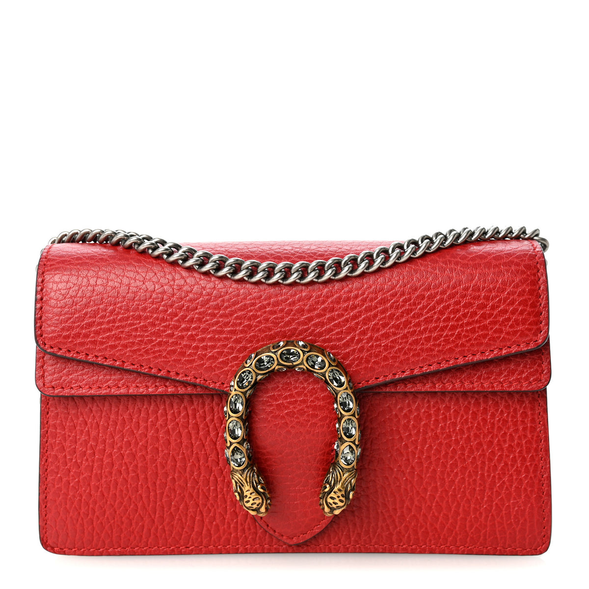 Calfskin Super Mini Dionysus Shoulder Bag Red