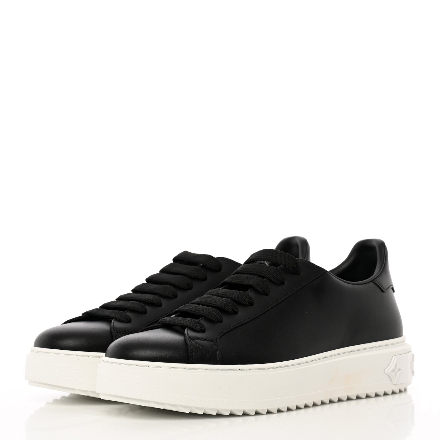 Louis Vuitton Calfskin Time Out Sneakers 39 Black 3 of 13