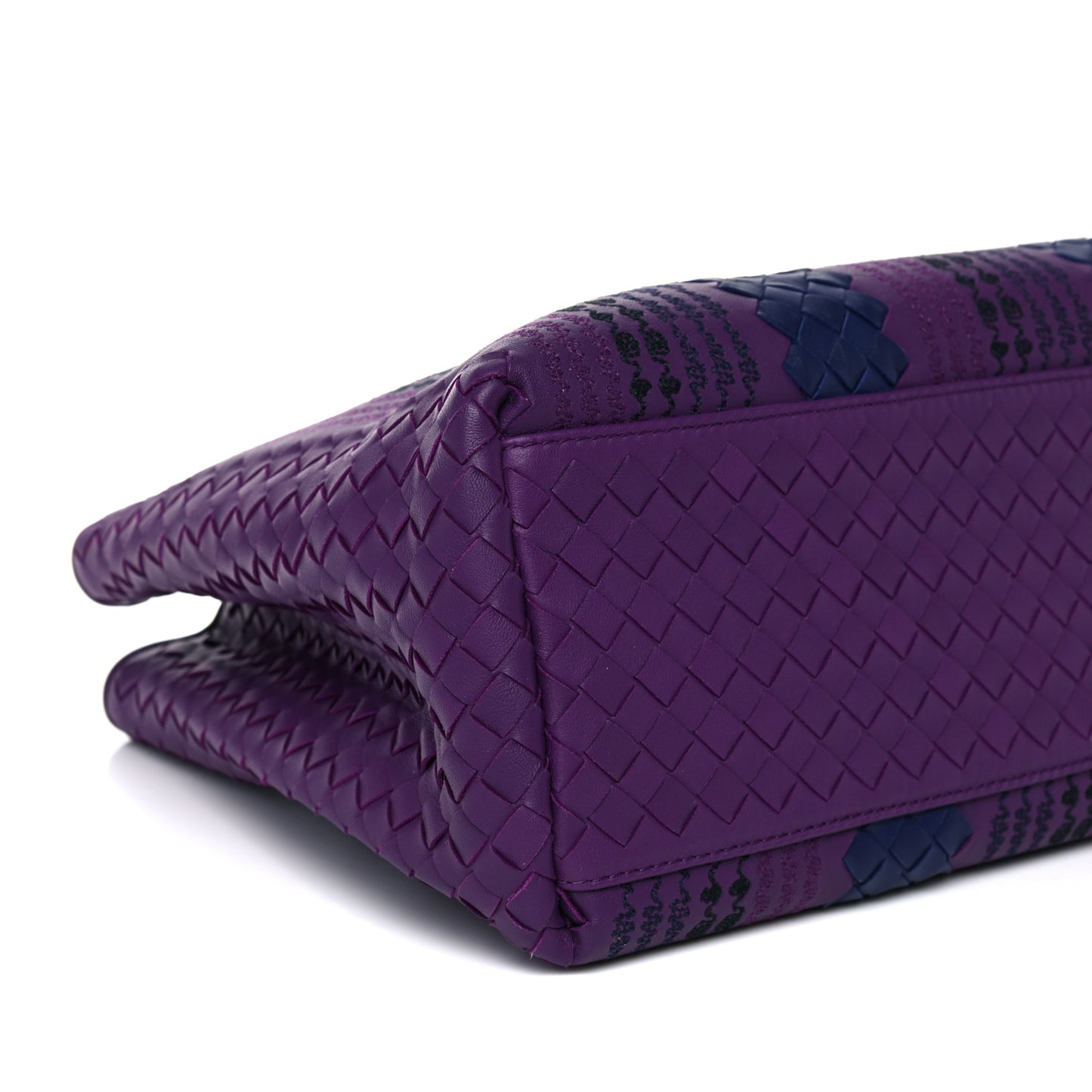 Nappa Intrecciato Medium Tote Purple