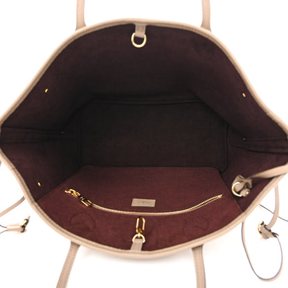 Louis Vuitton Empreinte Monogram Giant Neverfull MM Tourterelle 6 of 12