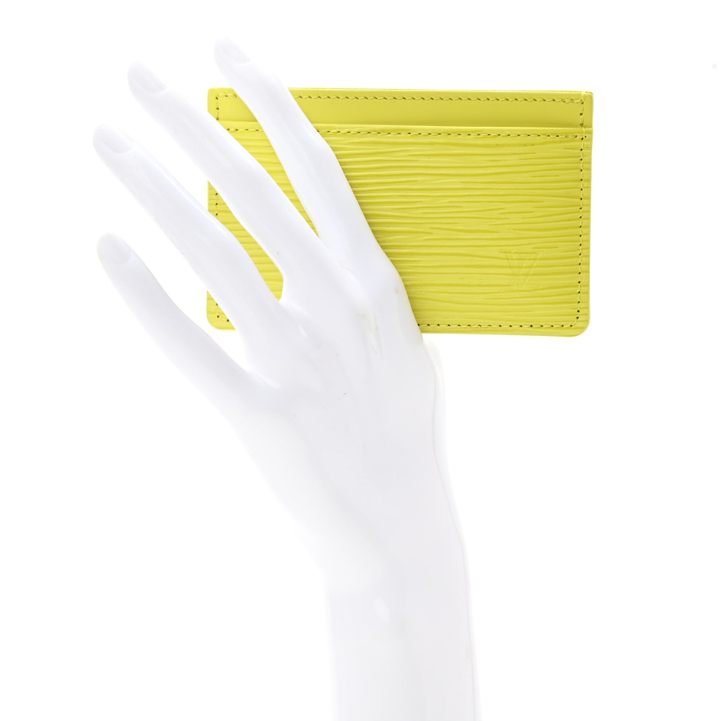 Epi Card Holder Pistache