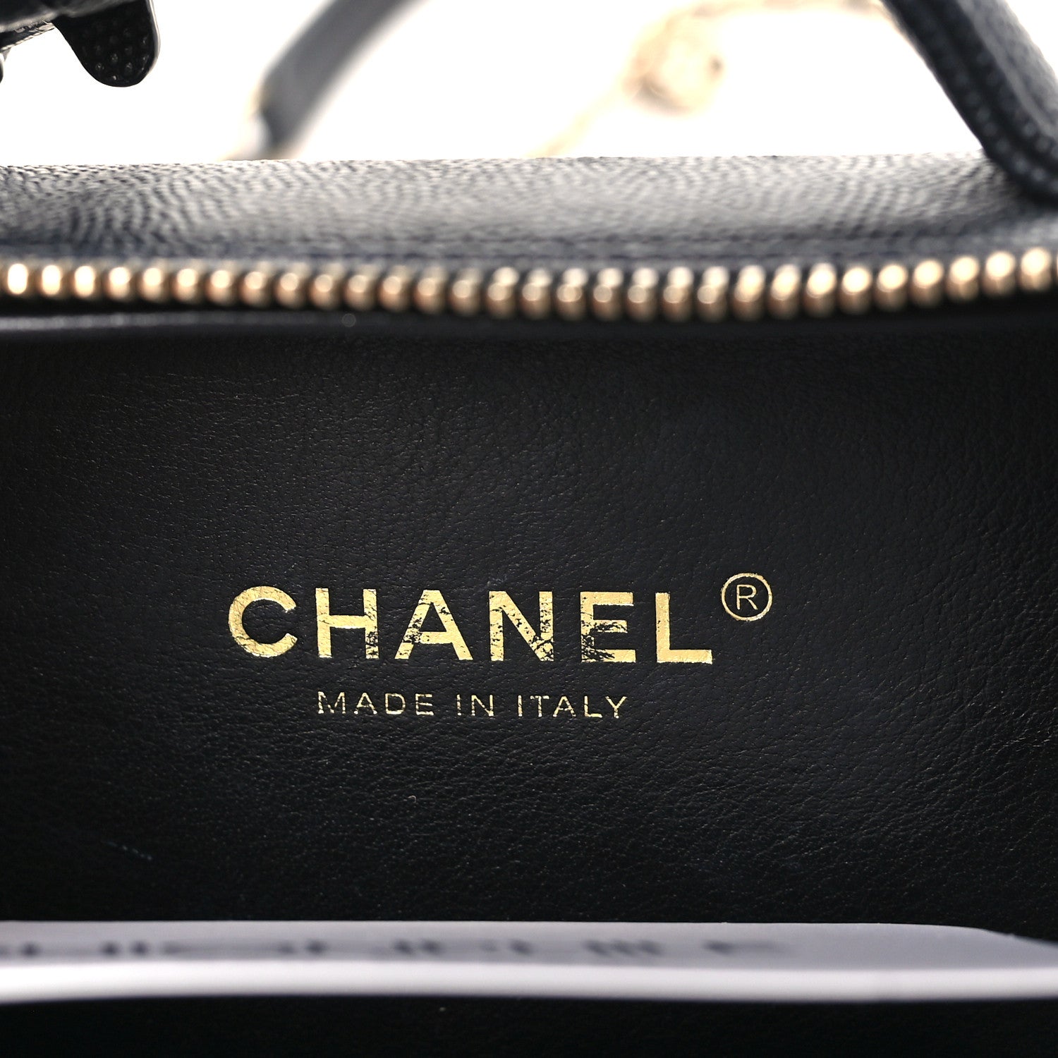 Chanel Caviar Quilted Small CC Filigree Vanity Case Black 6 of 10