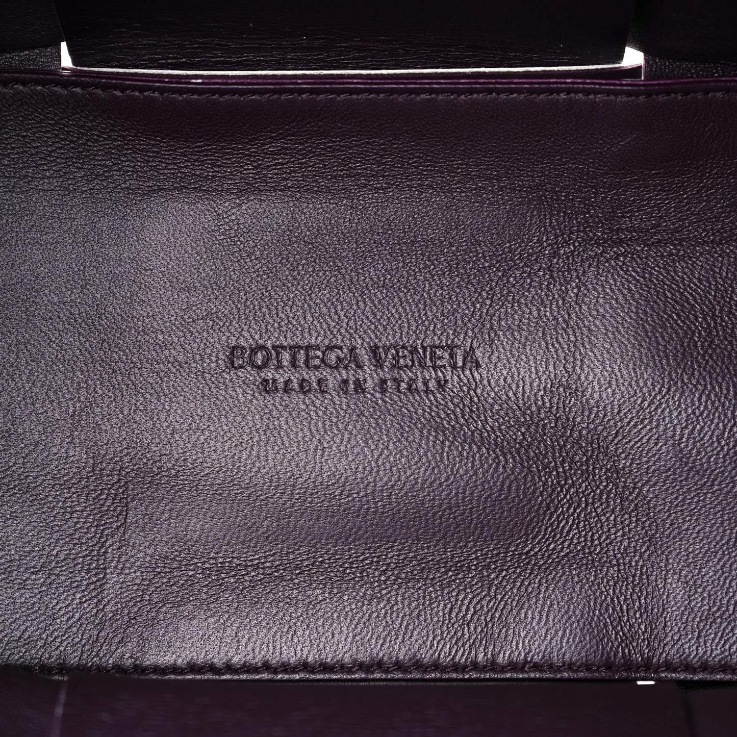 Nappa Maxi Intrecciato Small Arco Tote Mirth Washed Grape
