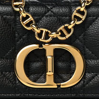 Christian Dior Supple Calfskin Cannage Micro Caro Bag Black 8 of 10