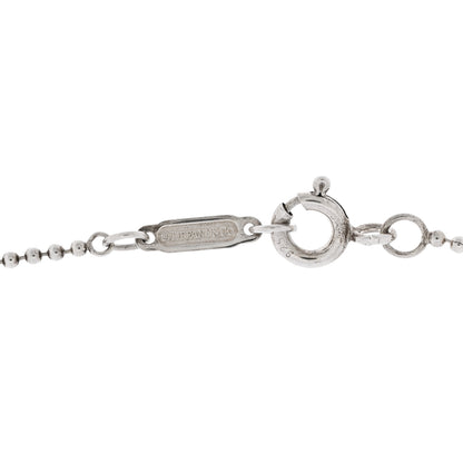 Tiffany Sterling Silver Letter J Disc Pendant Necklace 4 of 6