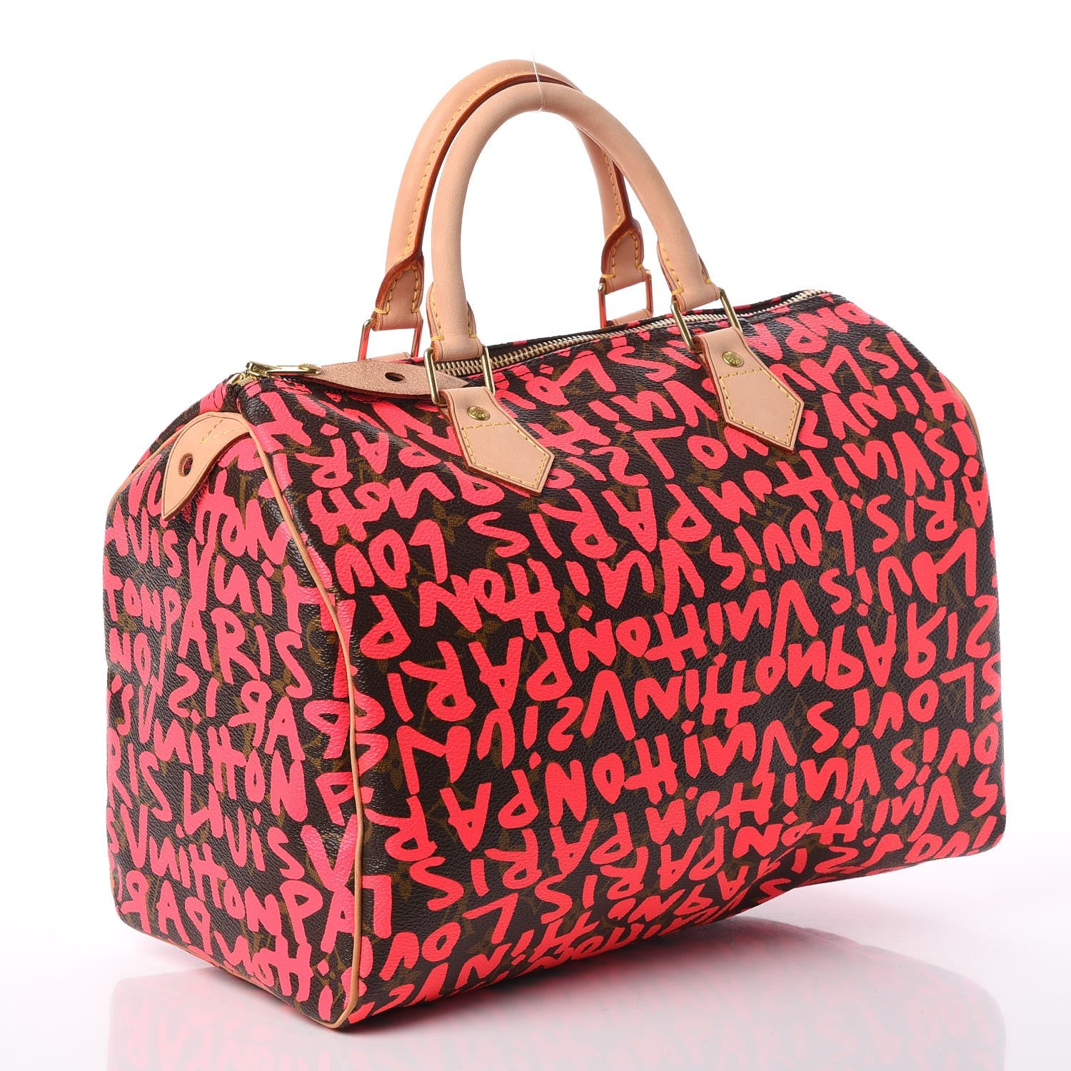 Louis Vuitton Monogram Graffiti Speedy 30 Fuchsia 3 of 7
