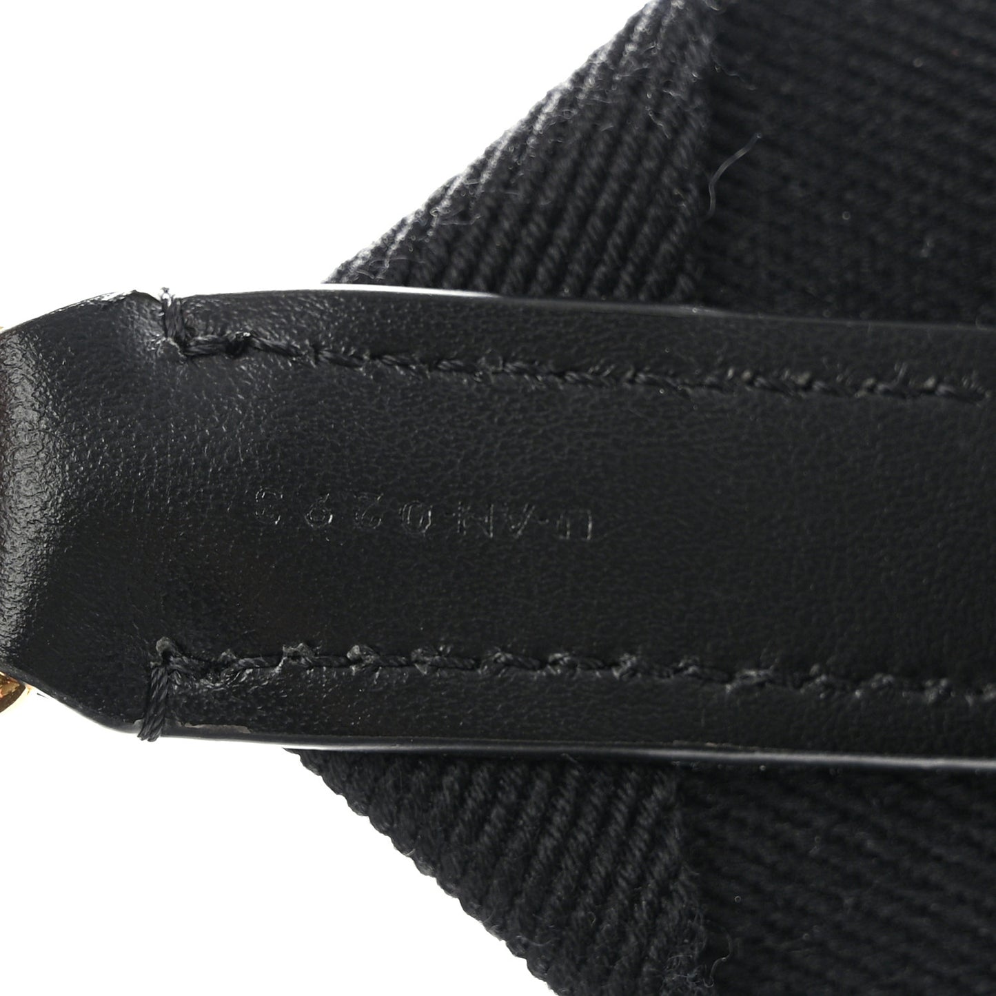 Jacquard Wool Logo Short Strap Black Beige