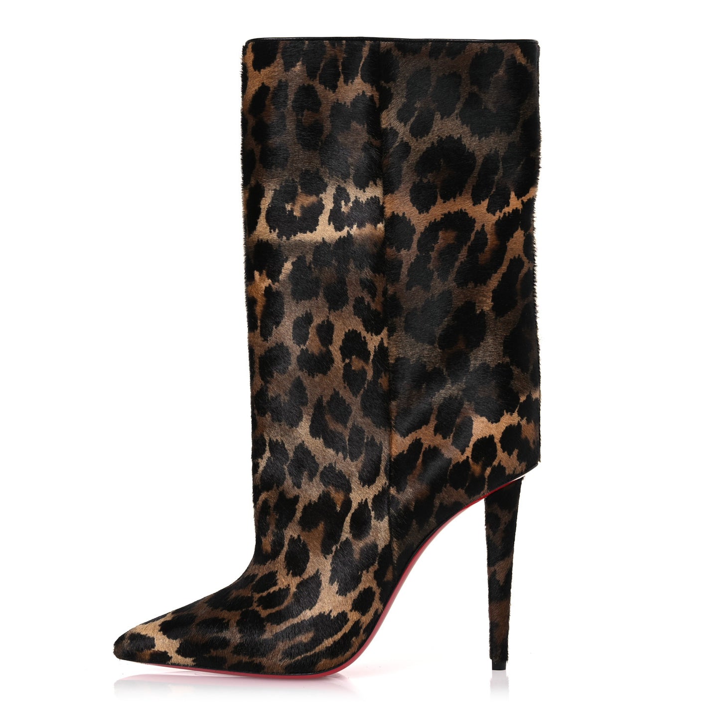 Pony Hair Leopard Print Astrilarge 100 Booties 39 Brown Black