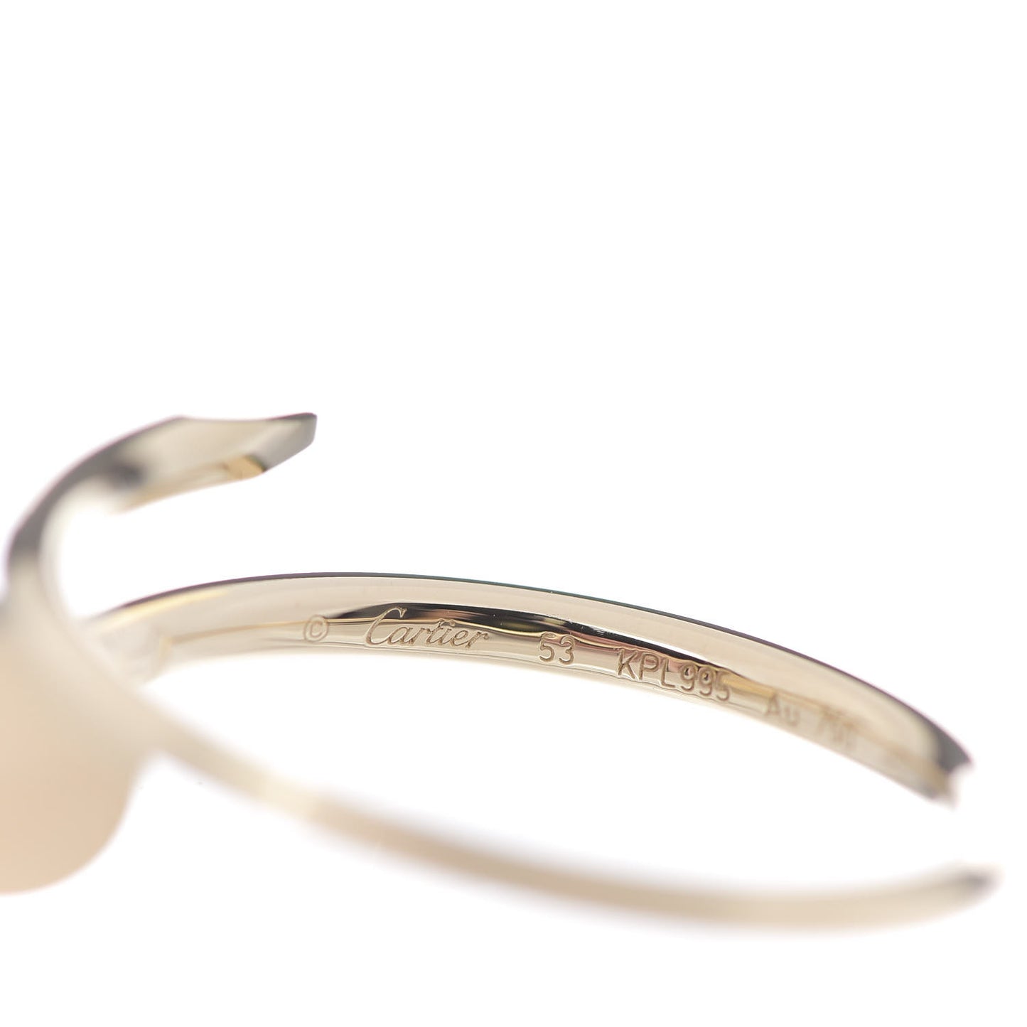 18K Yellow Gold Small Juste Un Clou Ring 53 6.25