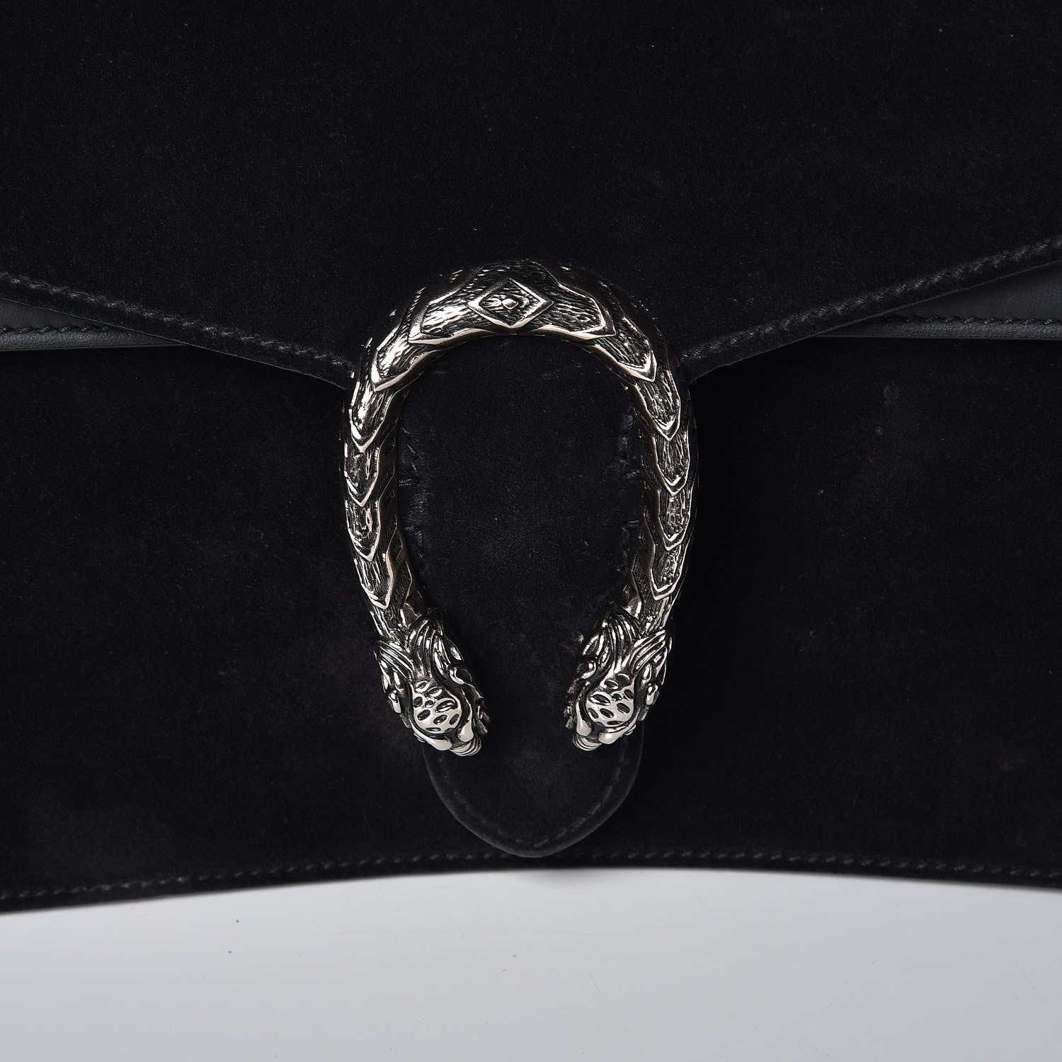 Gucci Suede Medium Dionysus Shoulder Bag Black 11 of 15