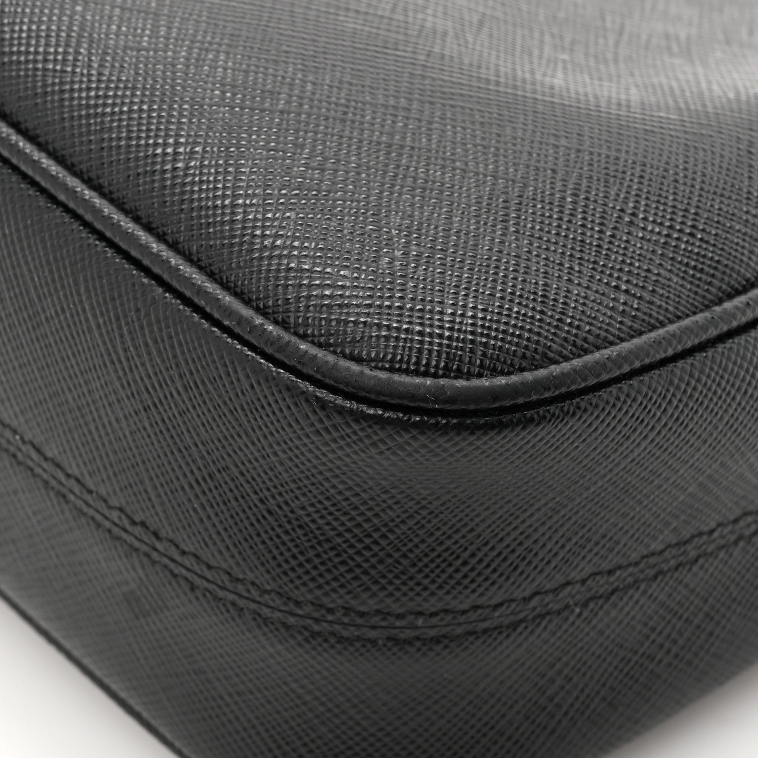 Prada Saffiano Lux Re-Edition 2005 Shoulder Bag Black 11 of 11