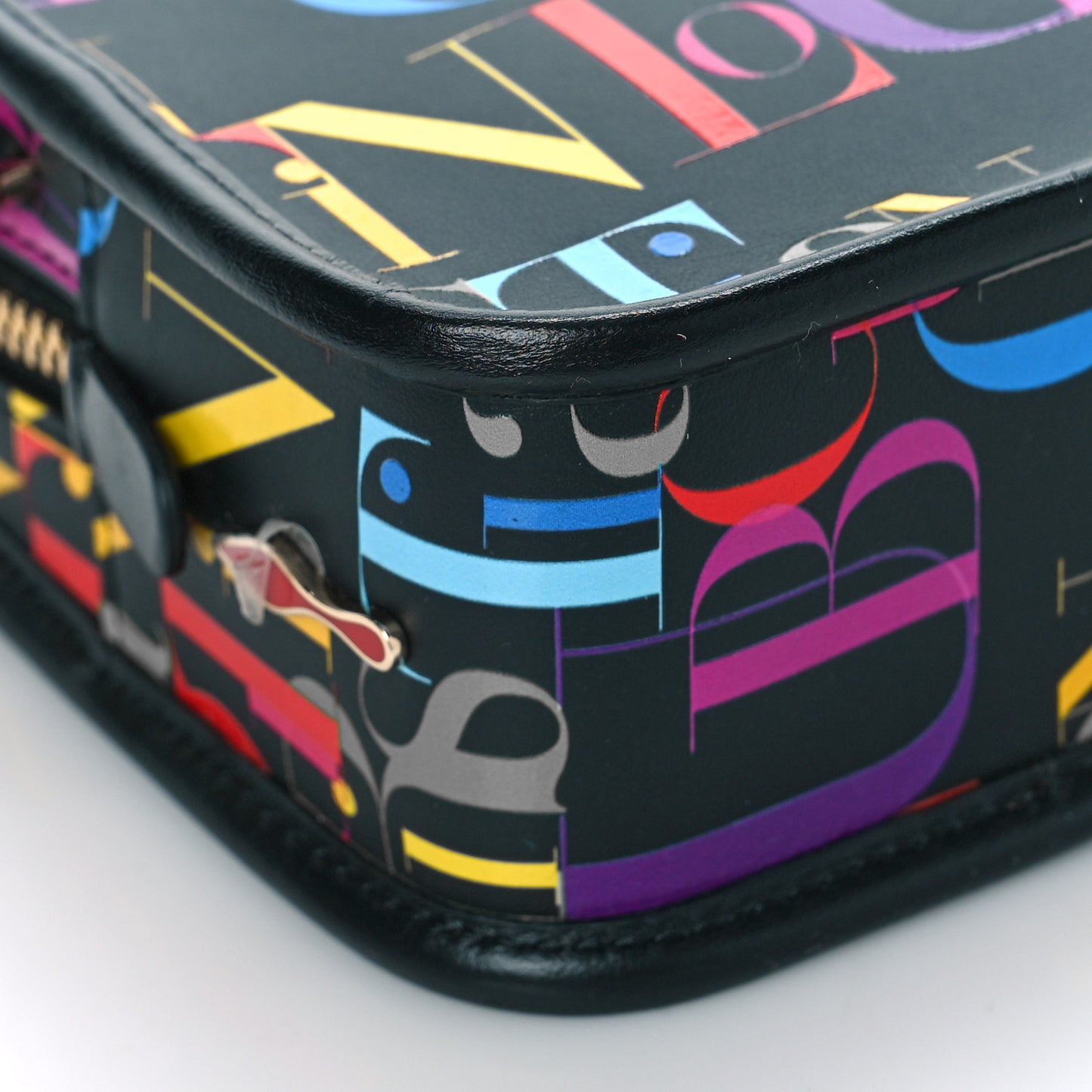 Calfskin Small Logo Radioloubi Multicolor