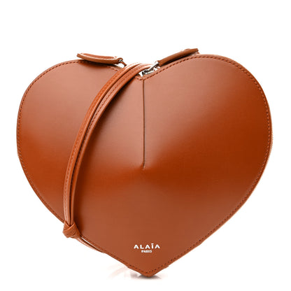 Alaia Lux Calfskin Le Coeur Bag Cognac 1 of 11