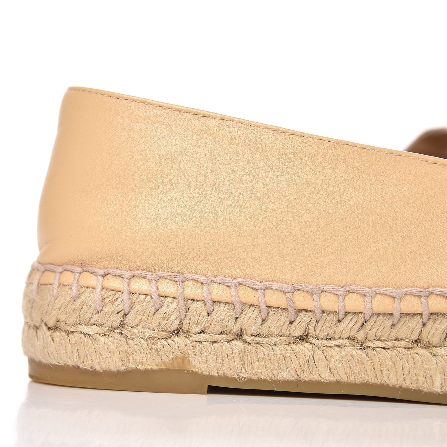 Lambskin CC Espadrilles 39 Beige Black