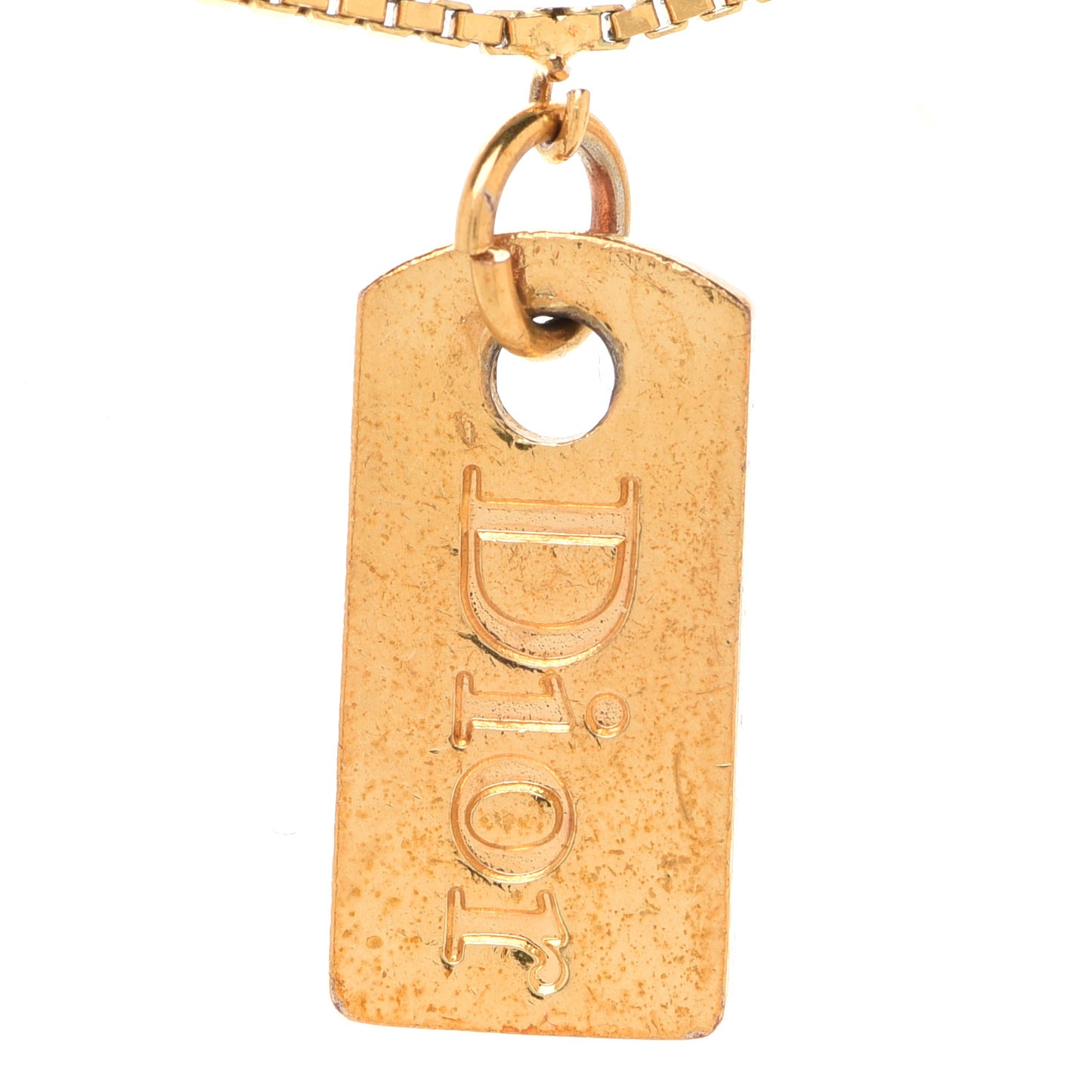 Metal Logo Multi Charm Bracelet Gold