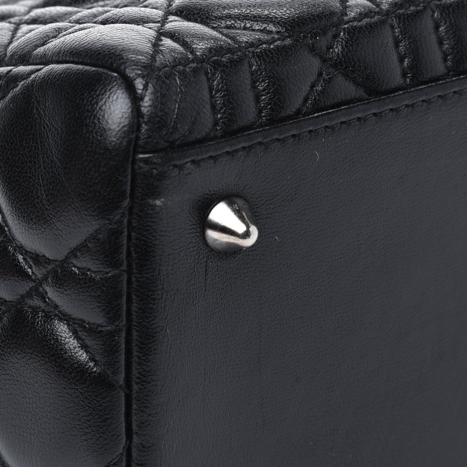 Christian Dior Lambskin Cannage Medium Lady Dior Black 11 of 14