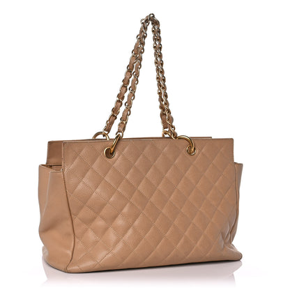 Chanel Caviar Quilted Petit Timeless Tote PTT Beige 3 of 14