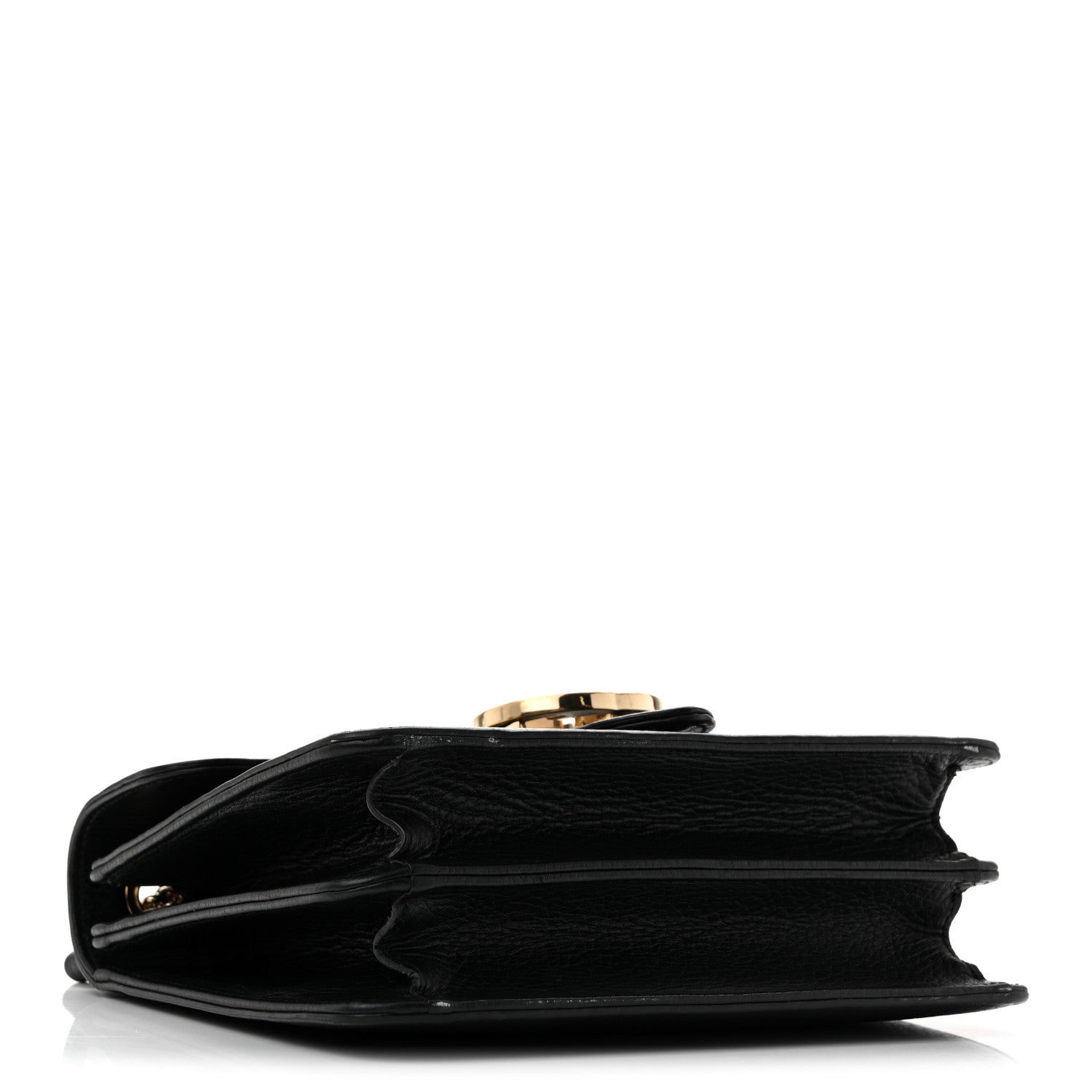 Gucci Dollar Calfskin Small Interlocking G Shoulder Bag Black 4 of 16