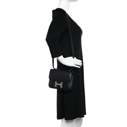 Hermes Veau Monsieur Lizard Constance 18 Black Ombre 2 of 11