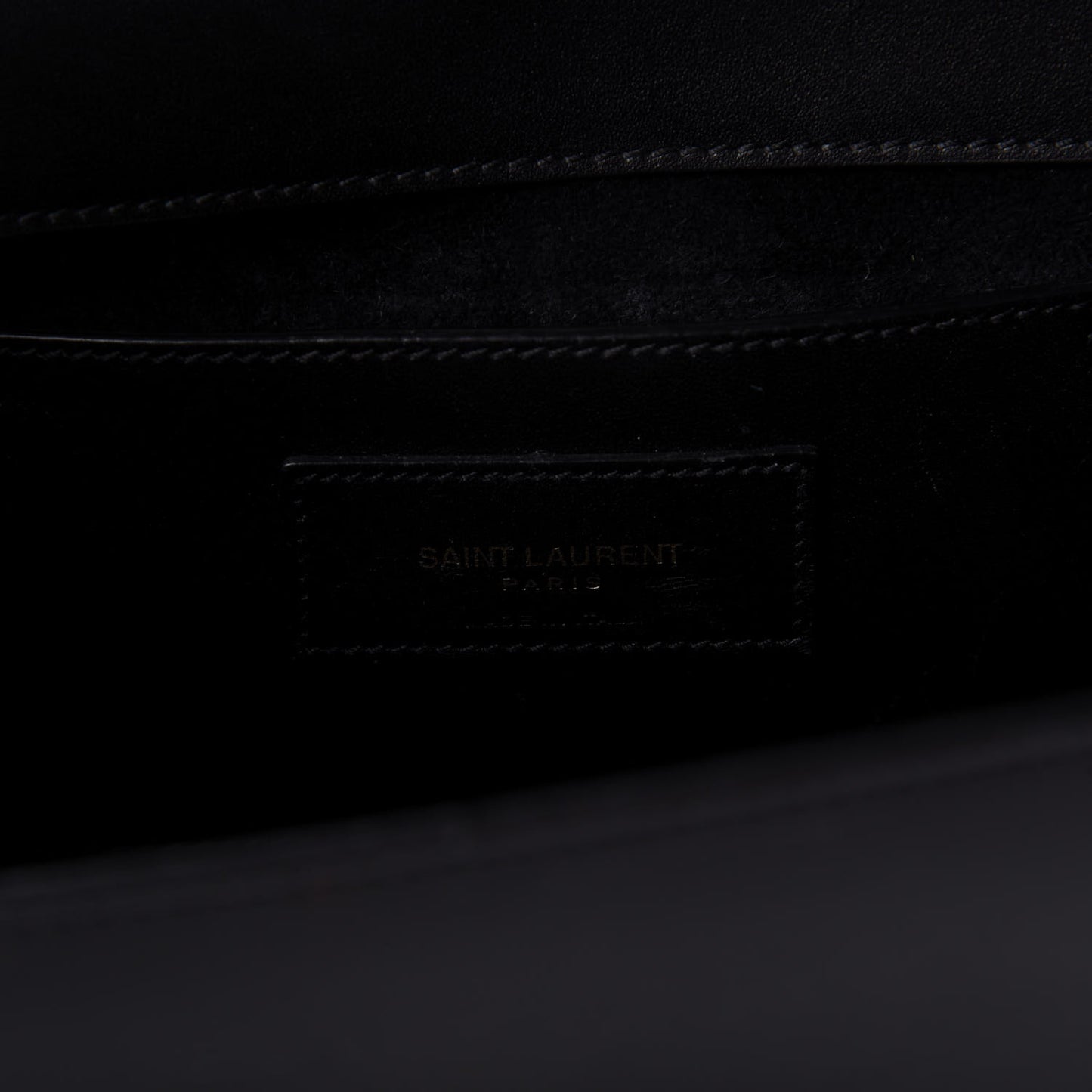 Smooth Calfskin Medium Classic Monogram Kate Tassel Satchel Black