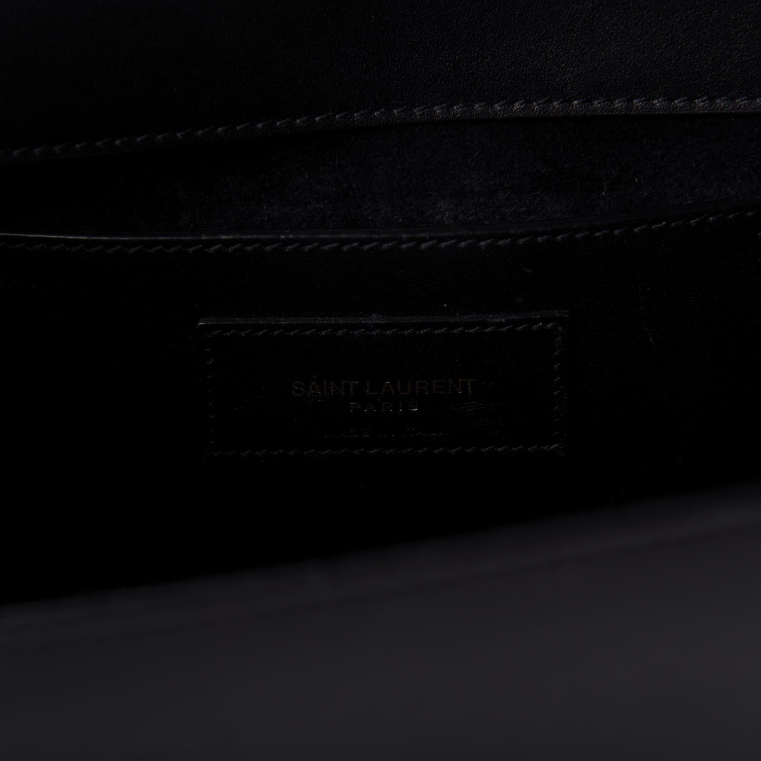 Saint Laurent Smooth Calfskin Medium Classic Monogram Kate Tassel Satchel Black 8 of 8