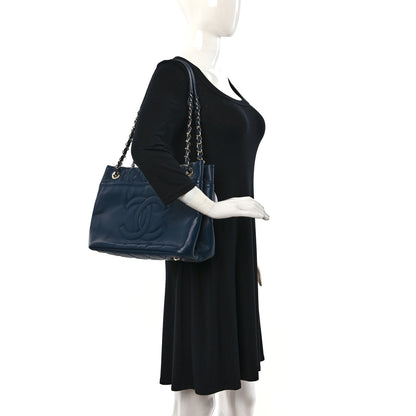 Chanel Caviar Timeless CC Soft Tote Navy Blue 2 of 10