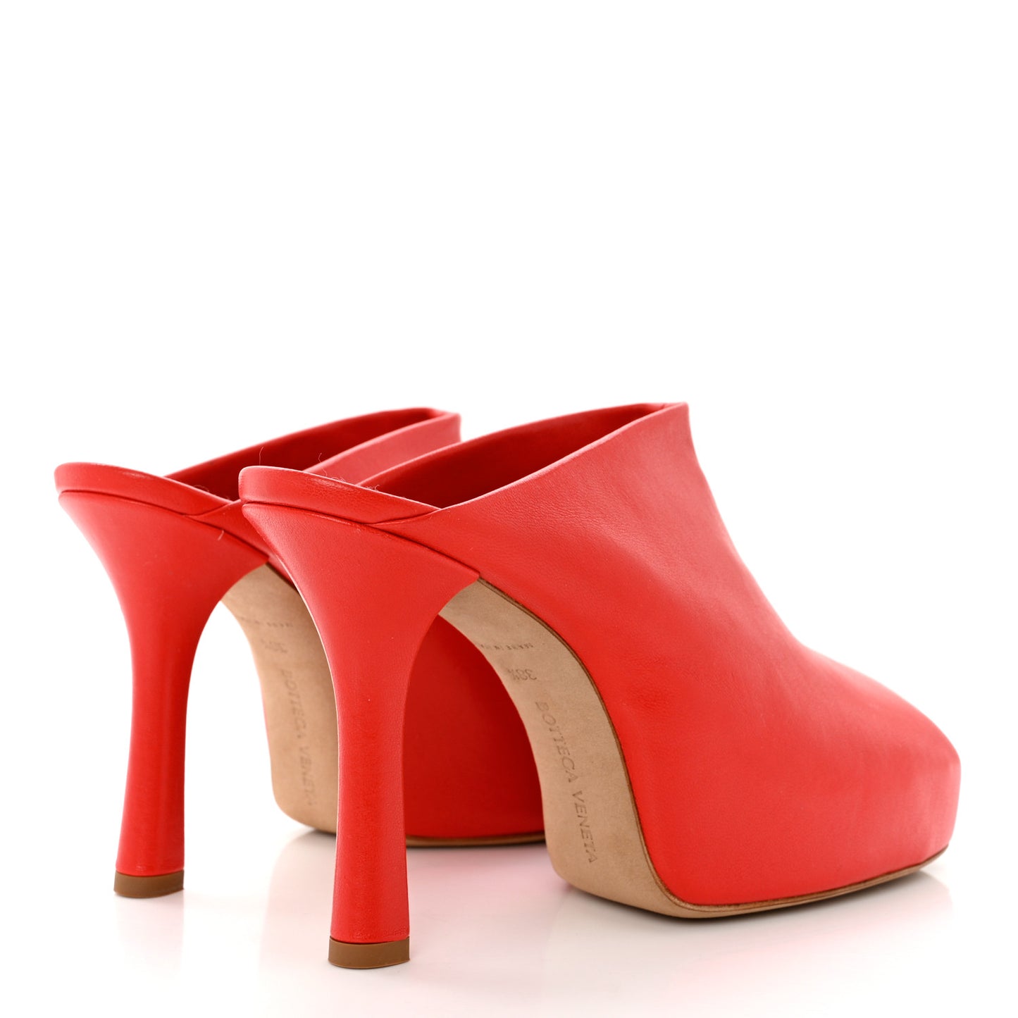 Stretch Nappa The Bold Mules 38.5 Red