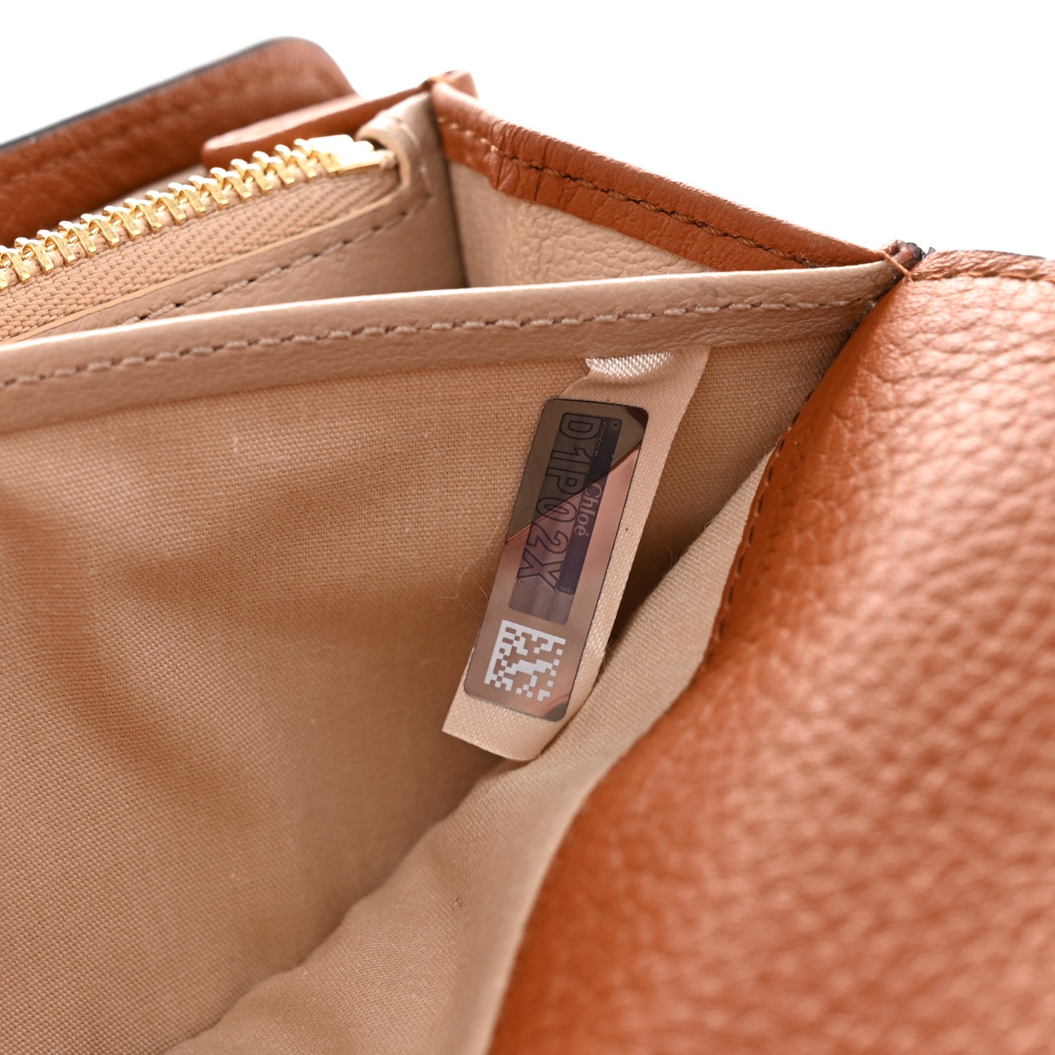 Chloe Calfskin Marcie Continental Flap Wallet Tan 7 of 7