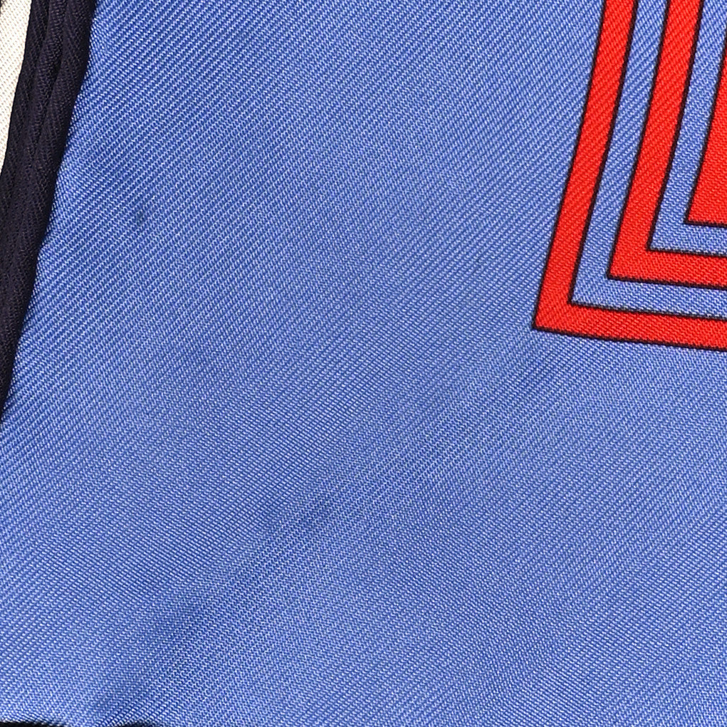 Silk Double Sangle Scarf 90 Rouge Bougainvillea