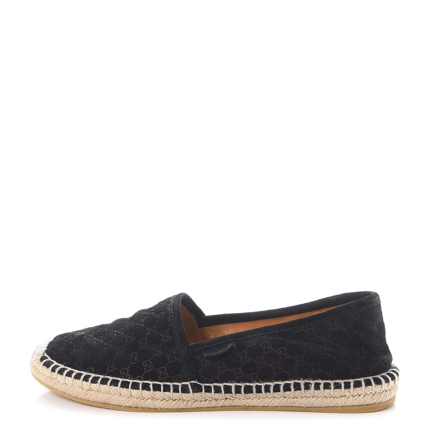 Suede Microguccissima Espadrilles 36 Black