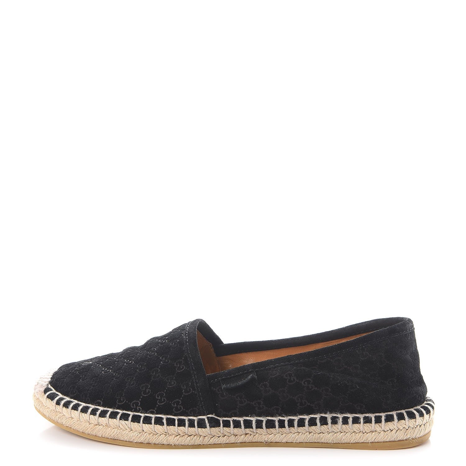 Gucci Suede Microguccissima Espadrilles 36 Black 1 of 12