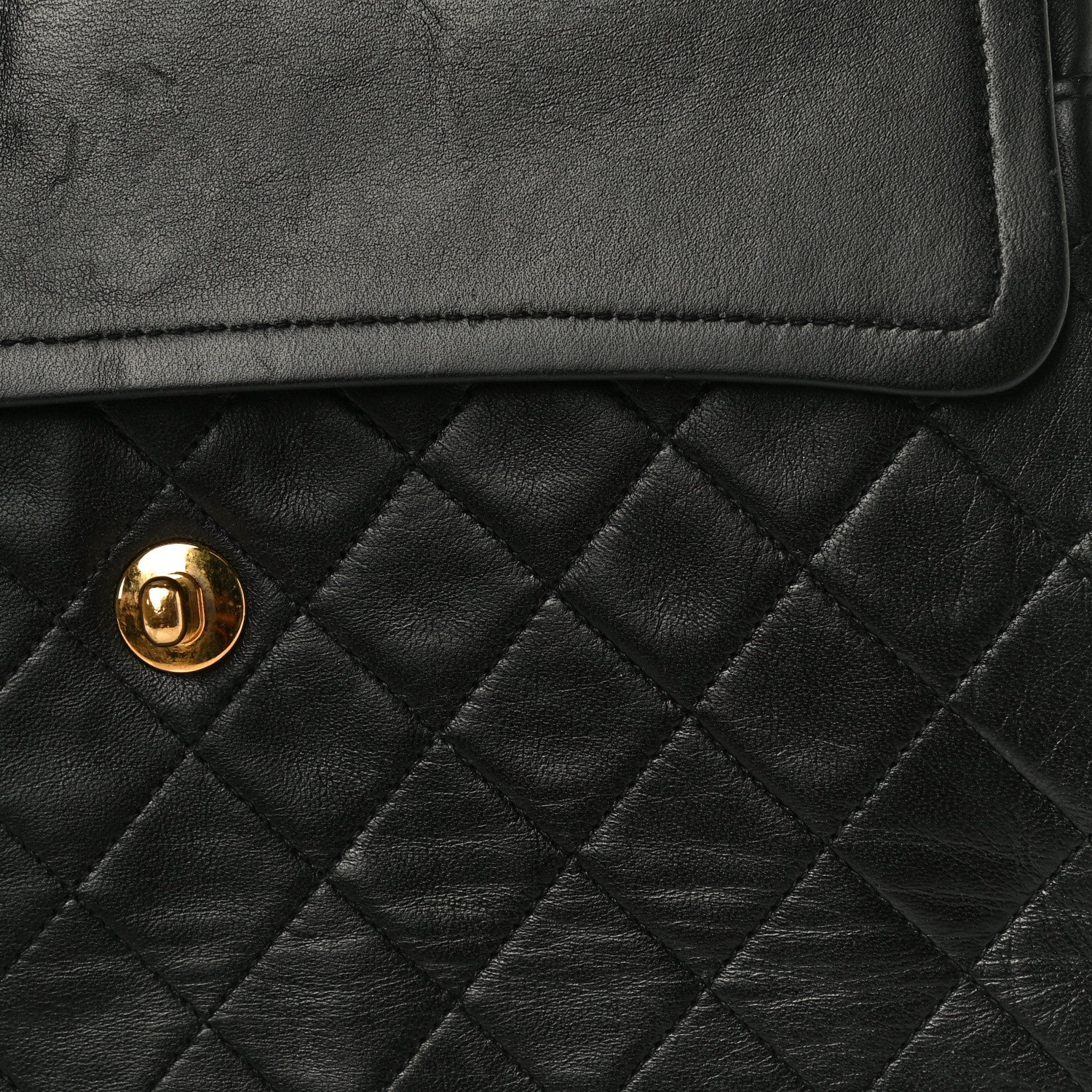 Chanel Lambskin Quilted Medium Double Flap Black 16 of 24