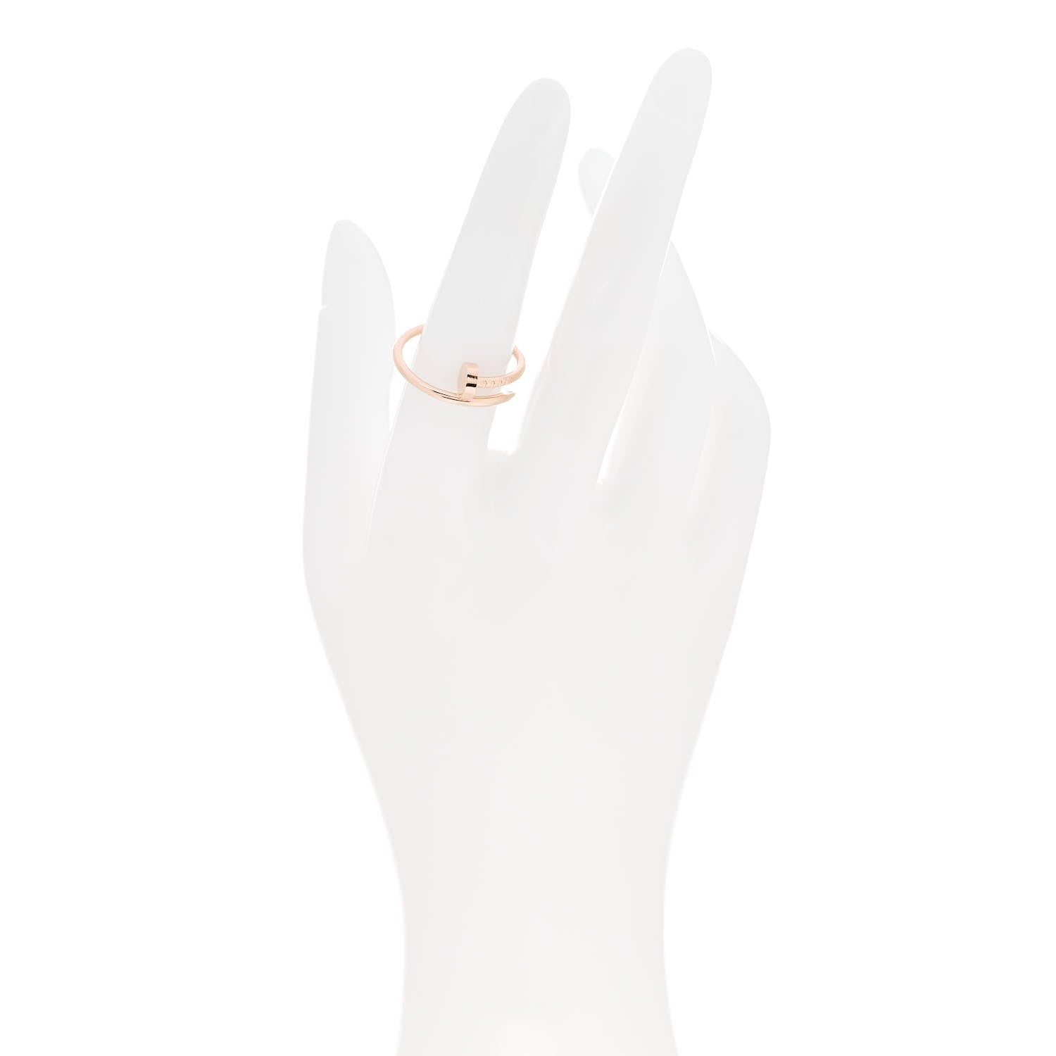 Cartier 18K Pink Gold Small Juste Un Clou Ring 56 7.5 2 of 7