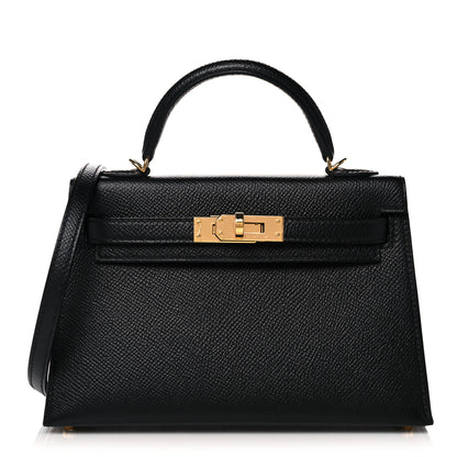Hermes Epsom Mini Kelly Sellier 20 Black 1 of 32