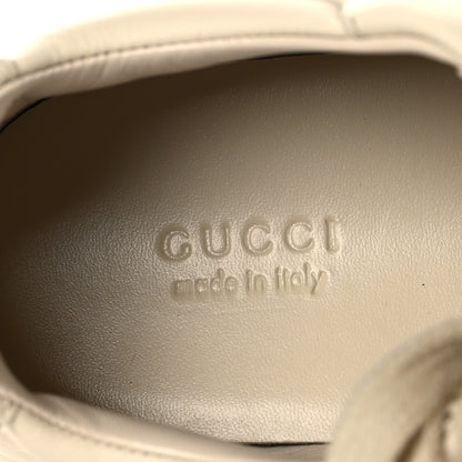 Gucci Dali Soft Calfskin Cut Out Interlocking G Womens Rhyton Sneakers 38.5 Ivoire Wild Rose 9 of 10