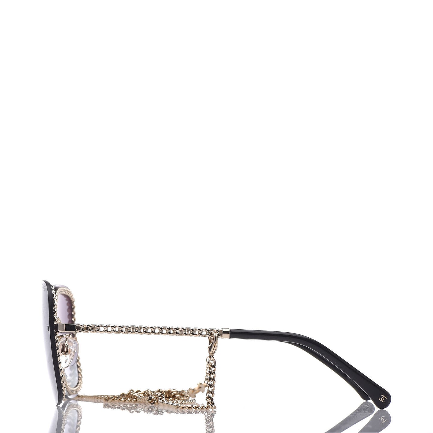 Chain Square Sunglasses 4244 Black