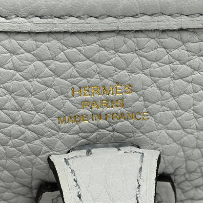 Hermes Taurillon Clemence Amazone Evelyne TPM Bleu Pale Nata 6 of 9