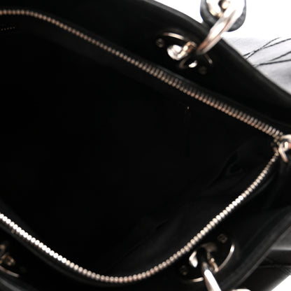 Christian Dior Lambskin Cannage Granville Polochon Black 5 of 10