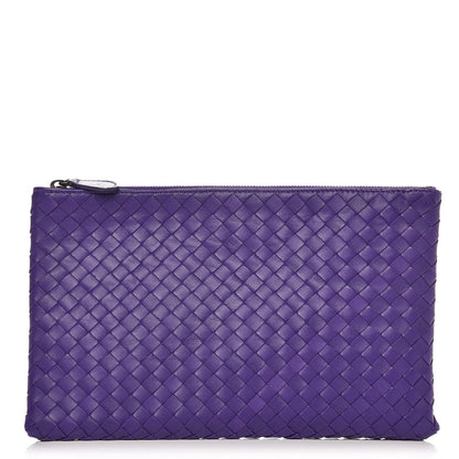Bottega Veneta Nappa Intrecciato Medium Zip Pouch Anemone 1 of 8