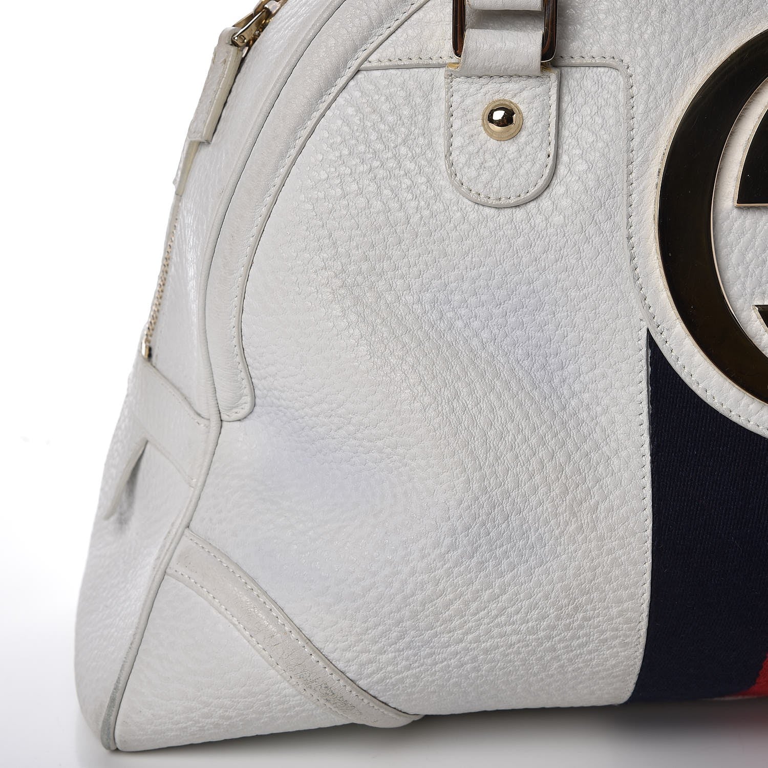 Gucci Calfskin Web Blondie Bowler White 11 of 23