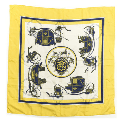 Hermes Silk Ex Libris Scarf 90 1 of 2