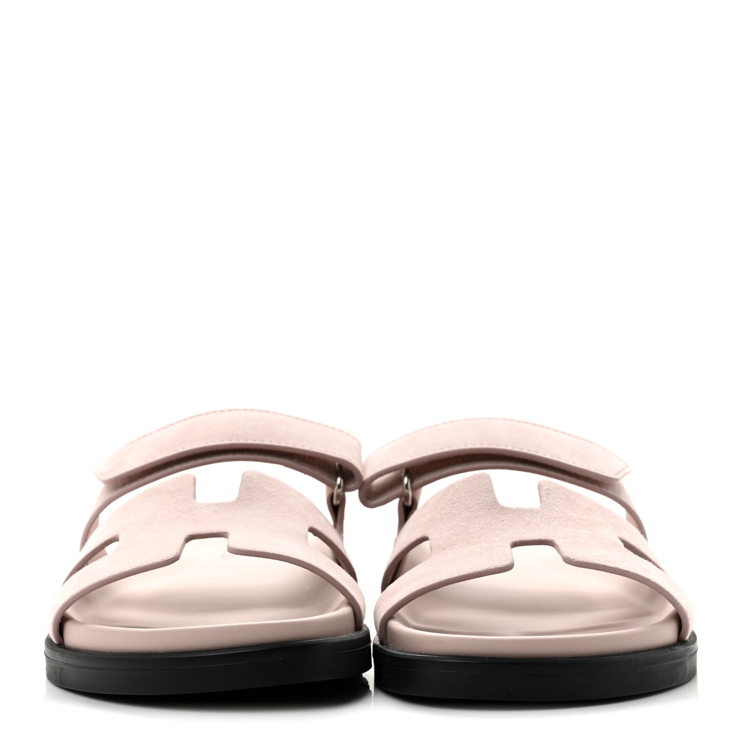 Suede Goatskin Womens Chypre Sandals 36.5 Rose Porcelaine