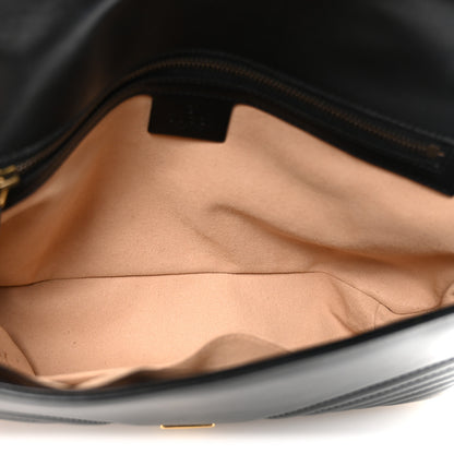 Gucci Calfskin Matelasse Medium GG Marmont Shoulder Bag Black 5 of 10