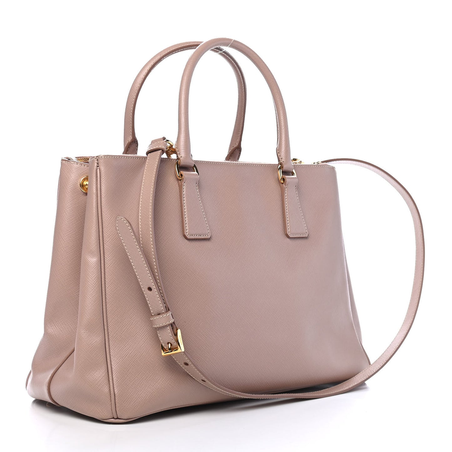 Saffiano Medium Galleria Double Zip Tote Cammeo