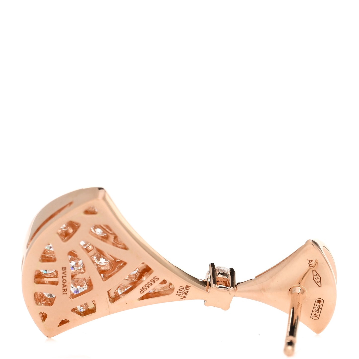 18K Rose Gold Diamond Divas' Dream Pave Earrings