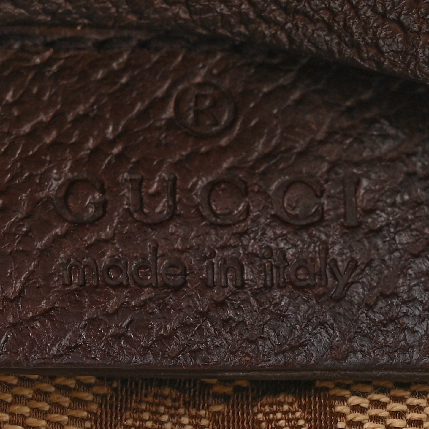 GG Monogram Double Pocket Belt Bag Dark Brown