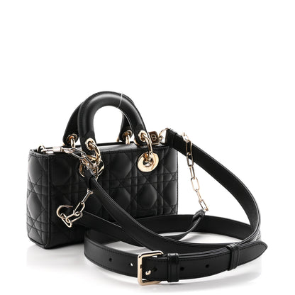 Christian Dior Lambskin Cannage Small Lady D-Joy Black 3 of 11